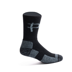 Road Pearly - 4-5" cuff in black, stylish, warm, for comfy feet on long cold rides!