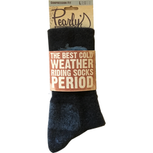 Load image into Gallery viewer, Road Pearly - 4-5&quot; cuff in black, stylish, warm, for comfy feet on long cold rides!